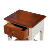 A glass of water drawer bedside table in cherry wood with gray body - Moinat - End tables, Bouillotte tables, Bedside tables, Pedestal tables
