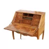 A walnut speed bump desk, French-speaking Switzerland - Moinat - Desks : cylinder, leaf, Writing desks