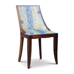 A set of six beech gondola seats