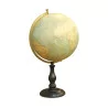 Карта мира и деревянная подставка, около 1880 года. - Moinat - Декоративные предметы
