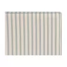 A modern headboard covered in striped fabric - Moinat - Elisabeth Boss