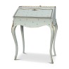 彩绘木纹和花卉图案的驴桌 - Moinat - Desks : cylinder, leaf, 写字桌