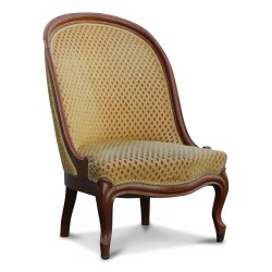 A richly molded mahogany seat
