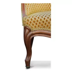 A richly molded mahogany seat