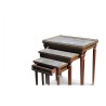 A set of three small mahogany tables - Moinat - Nest of tables
