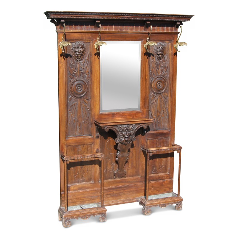 Eine Garderobe aus Buche und vergoldeter Bronze - Moinat - Mantelhälter, Garderoben, Regenschirmhälter Eine Garderobe aus Buche und vergoldeter Bronze - Moinat - Mantelhälter, Garderoben, Regenschirmhälter