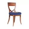 一套九个橡木和桃花心木座椅 - Moinat - 椅子