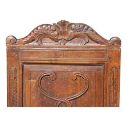 A pair of carved walnut seats