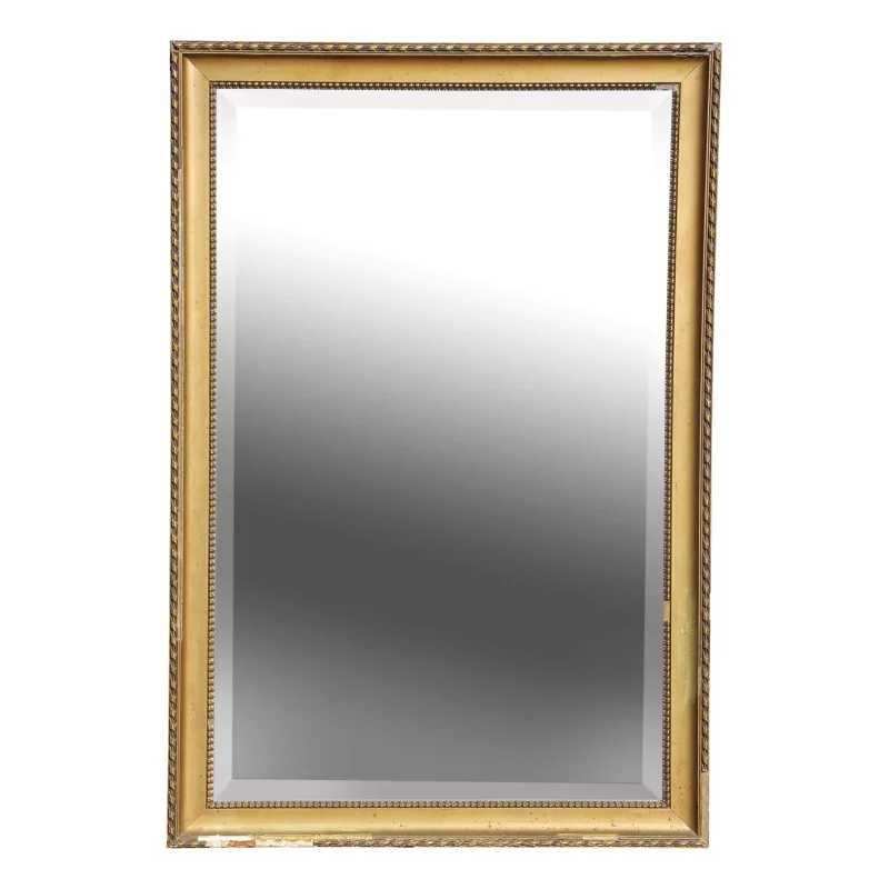 A beveled mirror and molded frame, gilded - Moinat - Mirrors