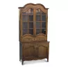 A glazed walnut cabinet, four openings - Moinat - Bookshelves, Bookcases, Curio cabinets, Vitrines