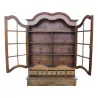 A glazed walnut cabinet, four openings - Moinat - Bookshelves, Bookcases, Curio cabinets, Vitrines