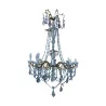 A bronze and crystal light fixture, eight lights - Moinat - Chandeliers, Ceiling lamps