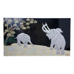 Gold aluminum wall decoration