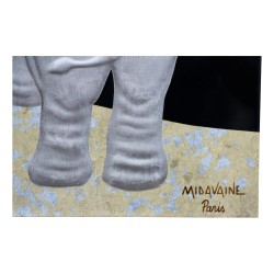 Décoration murale en aluminium doré