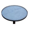 A small round tripod table, mahogany, marble top - Moinat - End tables, Bouillotte tables, Bedside tables, Pedestal tables
