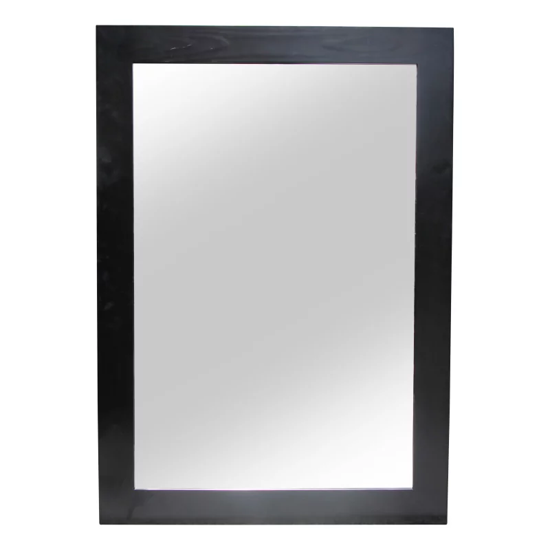 Ein Spiegel mit einem schwarz lackierten Holzrahmen - Moinat - Spiegel