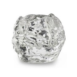 Ein dekorativer Kerzenhalter aus Glas