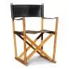 一对橡木和缝合皮革座椅 - Moinat - 椅子