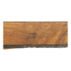 Пара кресел из дуба и стеганой кожи