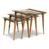 A set of three “Maxime Old” nesting tables - Moinat - Nest of tables