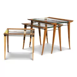 A set of three “Maxime Old” nesting tables