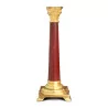 A pair of oxblood column lamps - Moinat - Table lamps