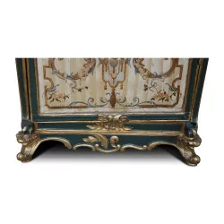 Sänfte, Louis XV-Periode, aus geschnitztem vergoldetem Holz und
