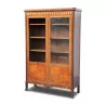 A glazed wooden marquetry shelf, glass doors - Moinat - Bookshelves, Bookcases, Curio cabinets, Vitrines