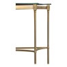 A sofa back in gold metal and glass top - Moinat - Consoles, Side tables, Sofa tables