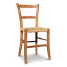一对稻草山毛榉座椅 - Moinat - 椅子