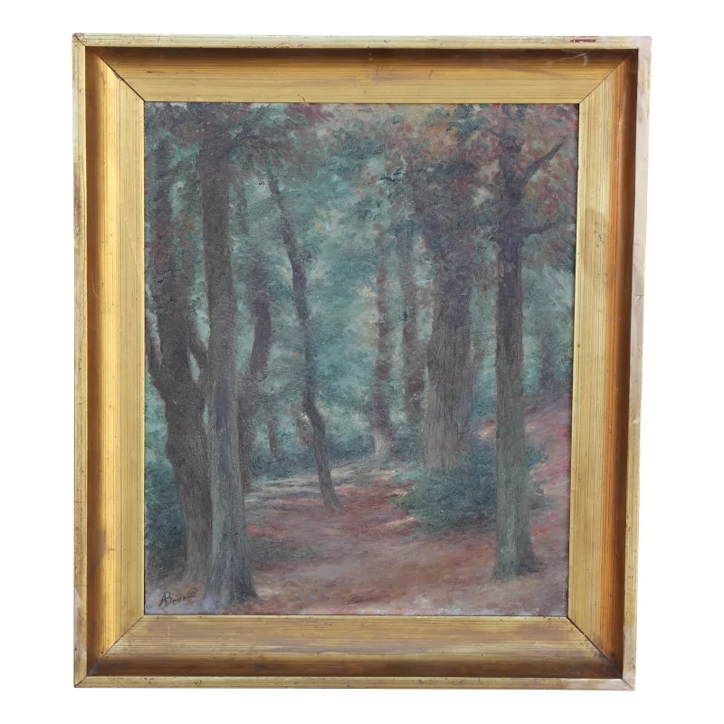 A work on wood by A. Bonard - Moinat - Painting - Miscellaneous