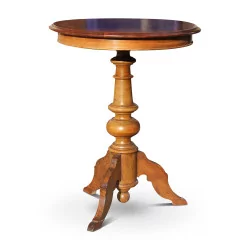 A small round table