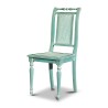 A desk with aqua green cane chair - Moinat - Desks : cylinder, leaf, Writing desks