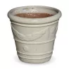 Un pot à fleur de coloris blanc - Moinat - Caches pot, Jardinières intérieures