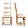 Пара стульев в стиле Людовика XIII из орехового дерева и гобелена. - Moinat - Стулья
