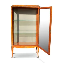 A Louis XV rosewood glazed shelf