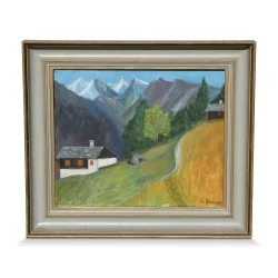 Une oeuvre "Chalet de montagne"