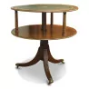桃花心木“旋转桌”小圆桌 - Moinat - End tables, Bouillotte tables, 床头桌, Pedestal tables
