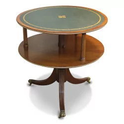 A mahogany “Revolving table” pedestal table