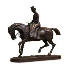 Бронзовая скульптура с подписью К. де Рюйля, 1884 г.