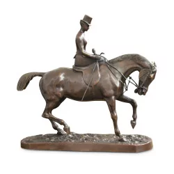 A bronze sculpture signed C. de Ruille 1884