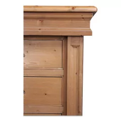 An eighteen-drawer fir storage unit