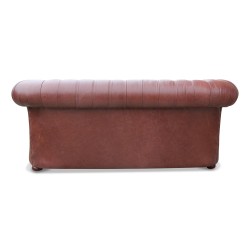 Une assise en cuir havane pleine fleur Anglais