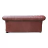 A seat in English full-grain Havana leather - Moinat - Sofas