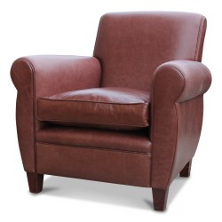 Leather club chair, England