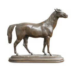 A bronze sculpture signed I. Bonheur