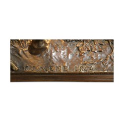 Eine Bronzeskulptur, signiert PJ Mêne 1846