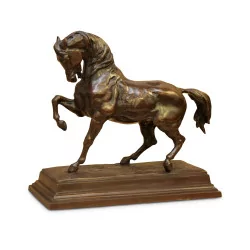 Une sculpture en bronze signé GM Barye