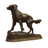 Une sculpture en bronze signé J. Moigniez - Moinat - Bronzes