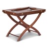Une table de salon en bois d’hévéa et teint acajou - Moinat - Tables de salon